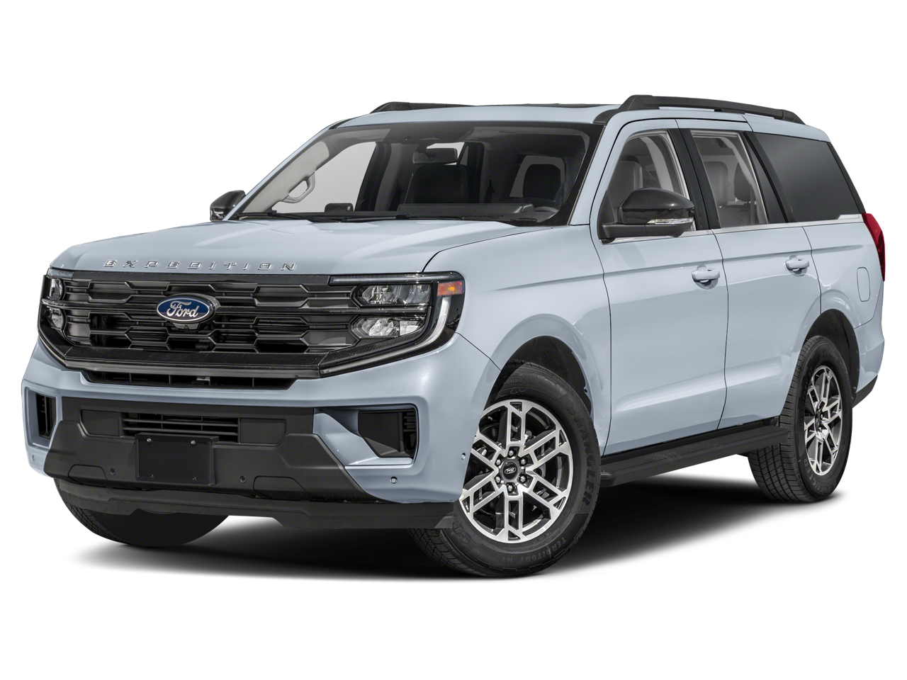 2025 Ford Expedition Active in Silver Metallic — front three-quarter view
