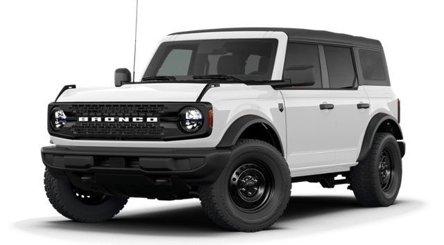 2026 Ford Bronco Big Bend in Oxford White — front three-quarter view