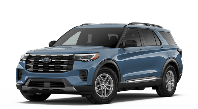 2026 Ford Explorer Active Active in Vapor Blue Metallic — front three-quarter view