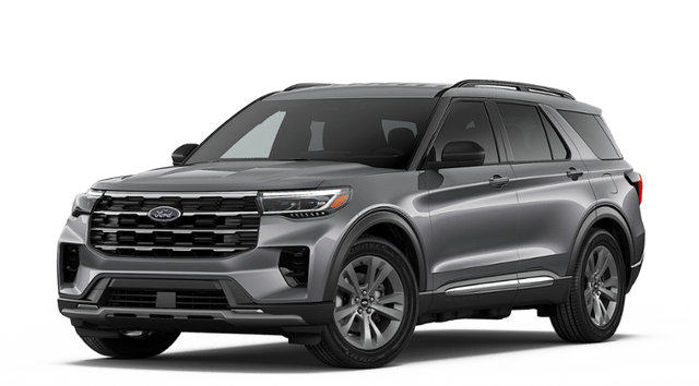 2026 Ford Explorer Active in Carbonized Gray Metallic — front three-quarter view