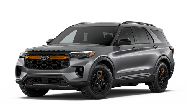 2026 Ford Explorer Tremor in Carbonized Gray Metallic — front three-quarter view