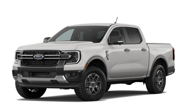 2026 Ford Ranger XLT in Avalanche — front three-quarter view