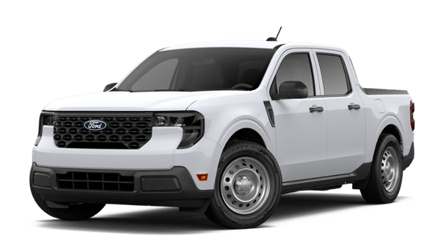 2026 Ford Maverick XL in Oxford White — front three-quarter view