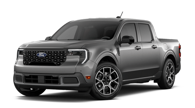 2026 Ford Maverick Lariat in Carbonized Gray Metallic — front three-quarter view